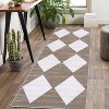 10x13 Washable Area Rug, Non-Slip, Non-Shedding Indoor, Trellis Print, Low Pile, Foldable for Bedroom, Living Room, Kids Room, Grey - 2 of 4
