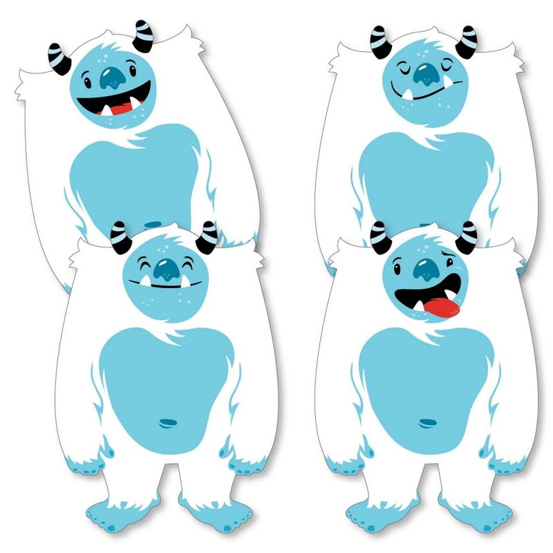 Big Dot of Happiness Yeti to Party - Decorations DIY Abominable Snowman Party or Birthday Party Essentials - Set of 20, 2 of 6
