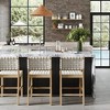 Nathan James Cohen Faux Leather Barstool White - 4 of 4
