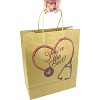 4E's Novelty Nurse Gift Bags (12 Pack) Large 12" Kraft Paper Bag Bulk - For Doctors Healthcare Hospital Worker Party Favors Goody Bag - 3 of 4