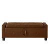 CAVINAS 48" Ottoman Bench with Storage,Upholstered Tufted Faux Leather PU Ottoman with Flip Top,Footboard Footrest for Bedroom - 4 of 4