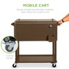Best Choice Products 80qt Steel Rolling Cooler Cart w/ Bottle Opener, Catch Tray, Drain Plug, Locking Wheels - 2 of 4