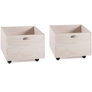 Donco Kids Twin Junior Low Loft Toy Box White Wash - 1 of 3