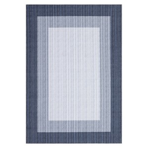 Washable Modern Bordered Rug Non Slip Low Pile Rug Soft Throw Floor Cover Abstract Foldable Indoor Carpet for Living Room Bedroom Playroom Nursery - 1 of 4