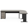 Resenkos Computer Desk, Office Desk, Study Desk,83" L-Shaped Desk, Industrial Corner Executive Desk with Mobile File Cabinet,Rustic & Black - 4 of 4