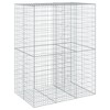 vidaXL Gabion Basket Silver Galvanized iron 78.7x39.4x39.4 in - 2 of 4