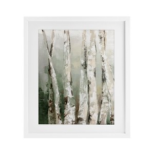 Stupell Industries Birch Green Forest Framed Print Under Glass - 1 of 4