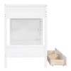Twin Over Twin/Full Over Full Bunk Bed with 2 Drawers and Multi-Layer Cabinet, Space-Saving Storage Solution, White/Gray - ModernLuxe - 4 of 4