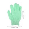 Unique Bargains Bathroom Nylon Shower Gloves 8.07"x4.92" 1 Pair - 4 of 4