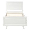 Queen Size Bed Frame With Headboard Footboard, Solid Wooden Slat Support Platform Bed No Box Spring Needed Platform Queen Bed Frames For Bedroom - 3 of 4
