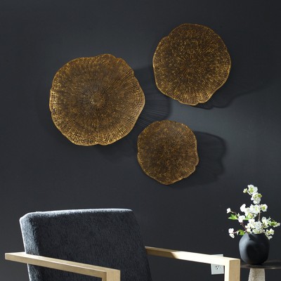 Uttermost Radiance Gold Metal Wall Decor, Set Of 3