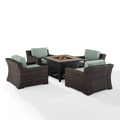 5 piece wicker patio set target