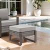 Gymojoy 2 Pieces Outdoor Patio Ottoman with Cushion - 4 of 4