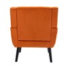 Sapphtopaz Modern Soft Accent Chair Wood Frame Ergonomics Lounge Chair Modern Living Room Chair Comfy Chair for Living Room, Blue - 2 of 4