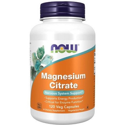 Magnesium Citrate Caps by Now Foods  -  120 VegCap