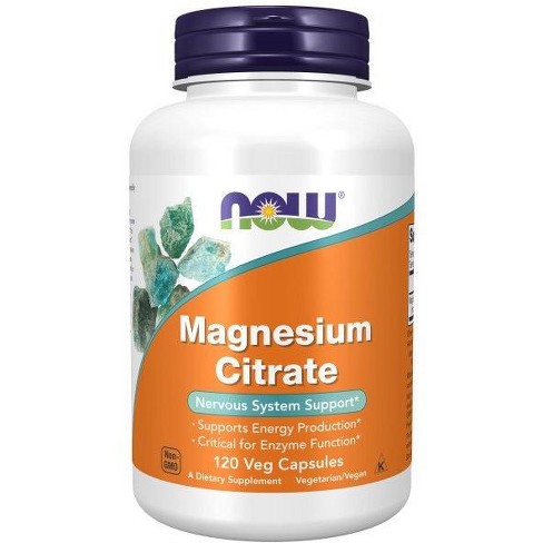 Now Foods Magnesium Citrate Caps - 120 Vegcap : Target