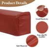 Unique Bargains PU Leather Anti-Slip Stretch Couch Arm Slipcovers 2 Pcs - 3 of 4