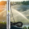 VEVOR Deep Well Submersible Pump, 0.5HP 115V/60Hz, 28gpm Flow 167ft Head, with 33ft Electric Cord, 4\" Stainless Steel Water Pumps, Silver - 2 of 4