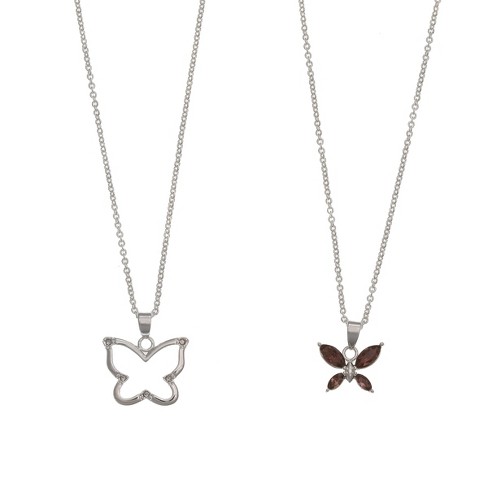 Girls' Butterfly Heart Locket Necklace - Cat & Jack™ : Target