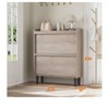 Modern Wooden Shoe Cabinet with Drawers, Adjustable Shelf for Entryway, Hallway, Living Room - 3 of 4