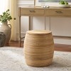 Katiely Wood Top Stool - STL6504 - Light Natural/Light Mango Wood - Safavieh - 2 of 4