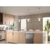 Progress Lighting Mystic 1-Light Pendant, Brushed Nickel, Etched White Glass Shade - 2 of 3