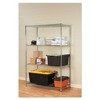 Alera NSF Certified Industrial Four-Shelf Wire Shelving Kit, 48w x 24d x 72h, Silver - 4 of 4