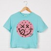 Simply Sage Market S.W.Smiley Smiley Face Strawberries Boxy Crop Top - 3 of 4