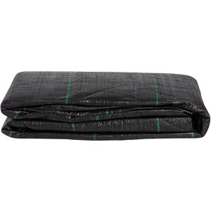 VEVOR Geotextile Fabric, 12.5 x 50 ft 3.5oz Woven PP Driveway Drain Cloth with 600lbs Tensile Strength, Heavy Duty Underlayment, Black - 1 of 4