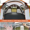 NAYSAYE Pop Up Camping Tent Portable Family Shelter for 4 to 6 Persons for Outdoor Adventures, White and Orange, 110.24"*78.74"*47.24" - 3 of 4