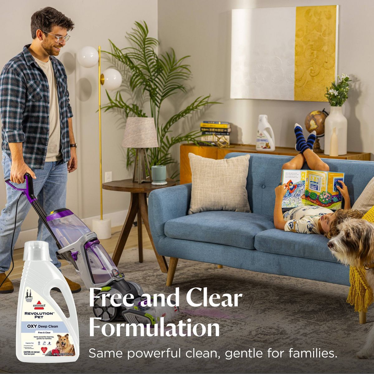 BISSELL Fresh Free & Clear Revolution Pet Deep Clean Carpet Formula - 60 fl oz - thumbnail 4
