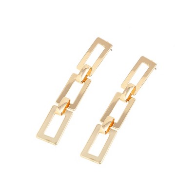 SOHI Women's gold Link Drop Earrings
