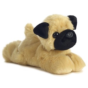 Aurora® Mini Flopsie™ Mr. Pugster Pug™ 8 Inch Stuffed Animal Plush - 1 of 3