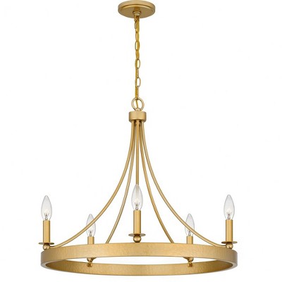 Quoizel Lighting Aspyn 5 - Light Chandelier in  Light Gold