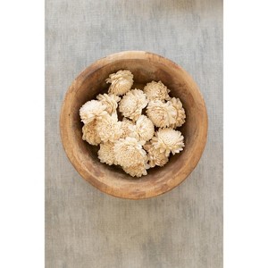 Bag of 16 Dried Zinnias – 2.5" Tall Natural Decorative Flowers by Kalalou - 1 of 3