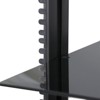 MegaMounts Tempered Glass Double Shelf Single Stud Wall Mount - 4 of 4