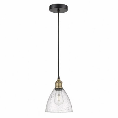 Edison Dome - 1 Light Cord Hung Mini Pendant In Industrial Style-10.25 Inches Tall and 7.5 Inches Wide