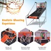 Gymax Indoor Basketball Arcade Game Sport Double Triple Electronic Hoops Shot 2 Player 3 Player With 4/6 Balls (2 Player) - 4 of 4