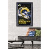 Trends International NFL Los Angeles Rams - Neon Helmet 23 Framed Wall Poster Prints - 2 of 4