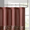 PAGED Pieced Design Jacquard Shower Curtain,Shower Curtains with 12 Button Holes for Bathroom,Machine Washable - 2 of 4