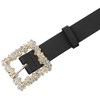 INSPIRE CHIC Women's Rhinestone Buckle Belts Faux Leather Waistband Belt 1Pc - 2 of 4