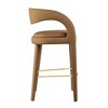 Modway Pinnacle Performance Velvet Bar Stool Set of Two - 2 of 4