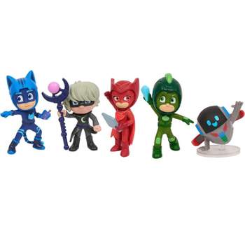 PJ Masks Super Moon Adventure Collectible Figures, 5 Pack, Kids Toys for Ages 3 and Up