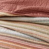 Brooklyn Loom Twin/Twin XL Sunset Striped Yarn Dye Quilt Set Orange - 4 of 4