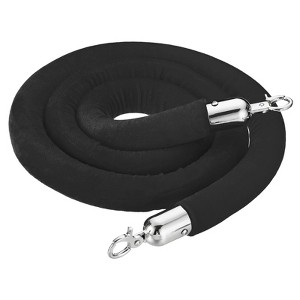 Unique Bargains Hotel Adjustable Velvet Stanchion Rope with Snap Hooks - 1 of 4