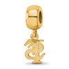 Black Bow Jewelry 14k Yellow Gold Plated Sterling Silver Florida State Seminoles NCAA Bead Charm - 4 of 4