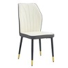 NicBex PU Dining Chairs Set of 4,Modern Kitchen Chairs with High Backrest and Metal Legs for Living Meeting Room,Bedroom - 2 of 4