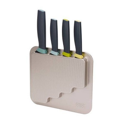 Joseph Joseph 5pc Elevate Steel Block Knife Set With In-drawer Bamboo  Storage Tray Natural Wood : Target