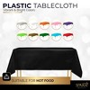 Plastic Tablecloth Disposable, Tablecloths for Rectangle Tables 54 inch. x 108 inch. Fits Tables Up to 8 Feet, Table Cloth for Party - SparkSettings - 2 of 4