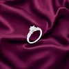 Slickblue Women's Geneva Engagement Ring, 2.3 Ct. Clear Cubic Zirconia, Rhodium Plated, Size 5-10 - 3 of 3